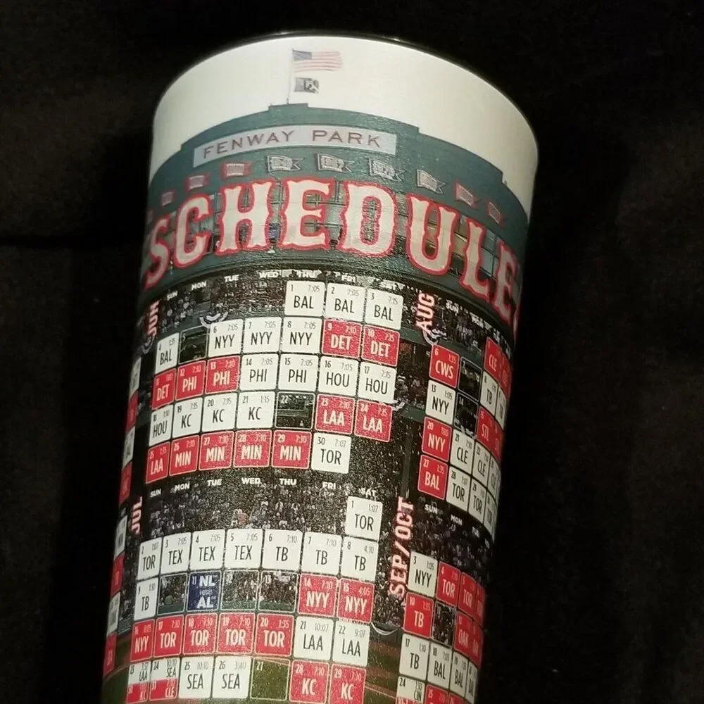 Boston Red Sox 2017 Schedule Fenway Park Souvenir Cups Aramark Coca Cola Zero